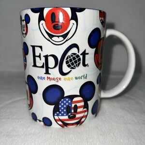 Disney Coffee Mug Epcot One Mouse One World Mickey Mouse Disney World